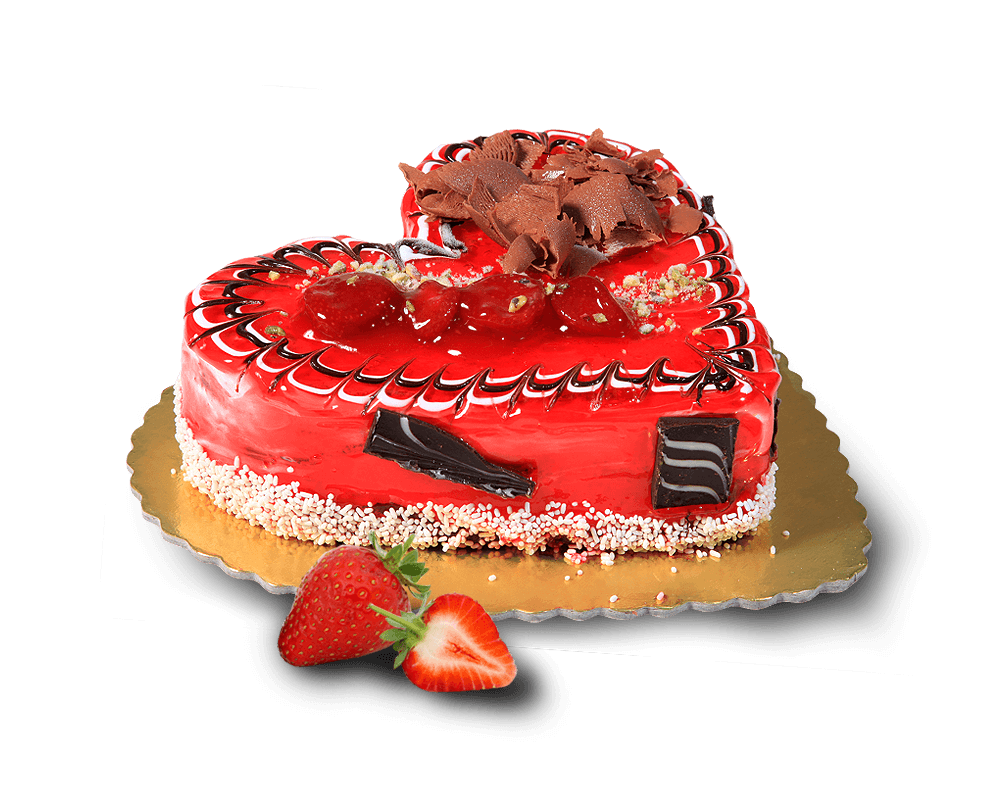 Τούρτα Καρδιά Φράουλα